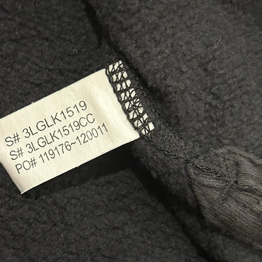 Levi’s Men's Black Crew Neck Cotton Blend Sweatshirt Long Sleeve Logo Size L
